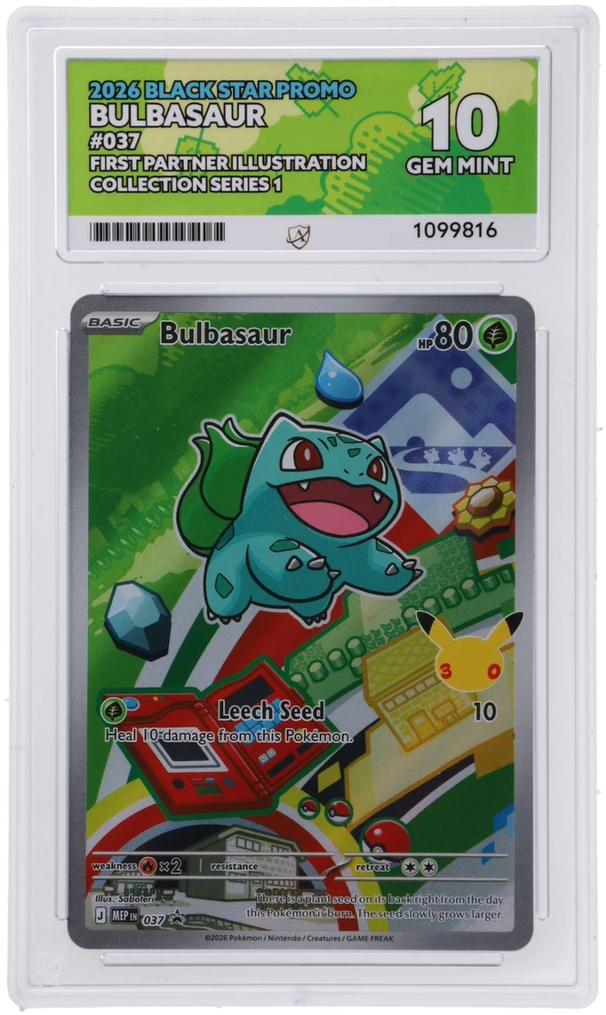 ACE 10 - Bulbasaur - 037 - First Partners Illustration Collection - Po