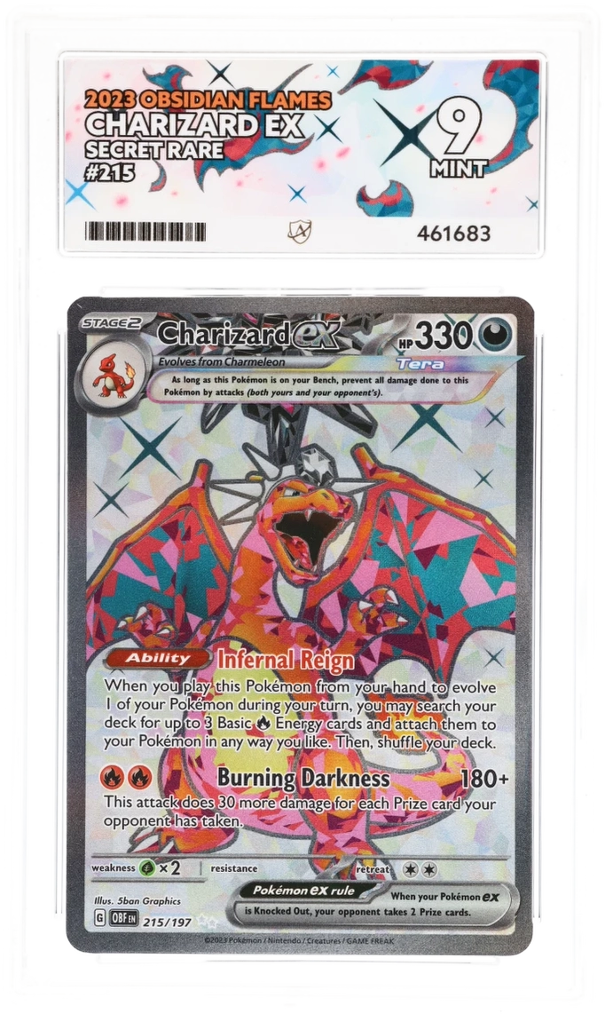 ACE 9 - Charizard EX - 215/197 - Obsidian Flames - Pokemon