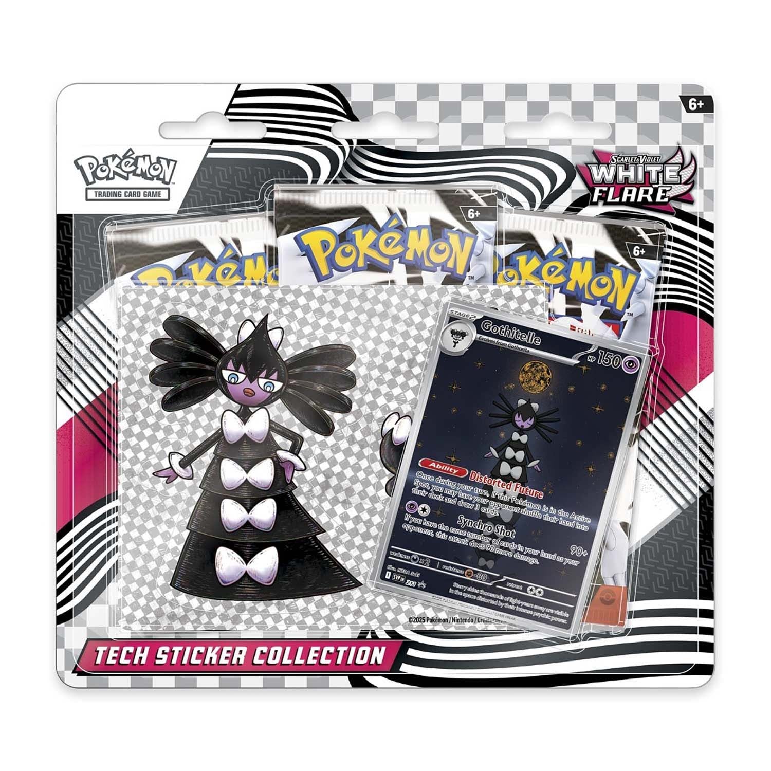 White Flare Tech Sticker (Gothitelle)