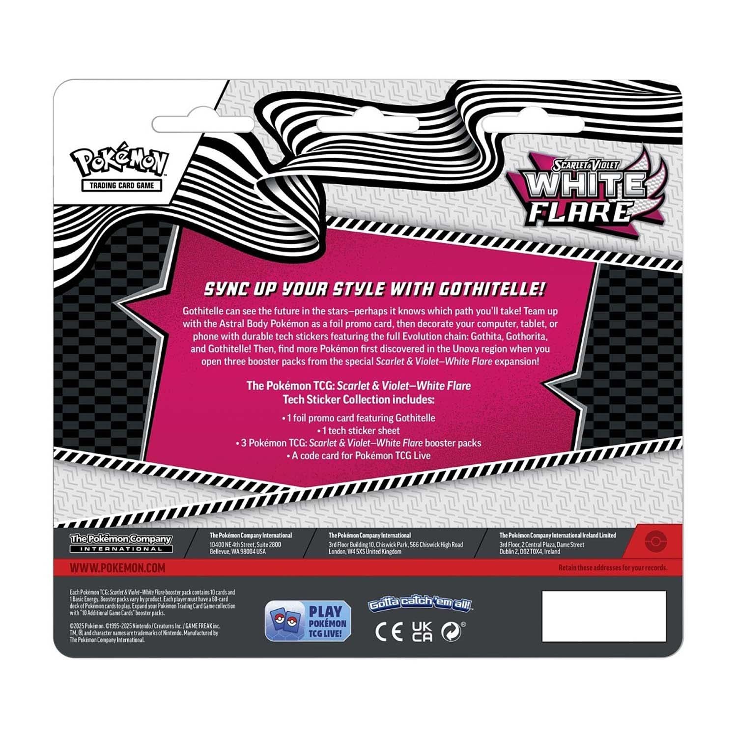 White Flare Tech Sticker (Gothitelle)