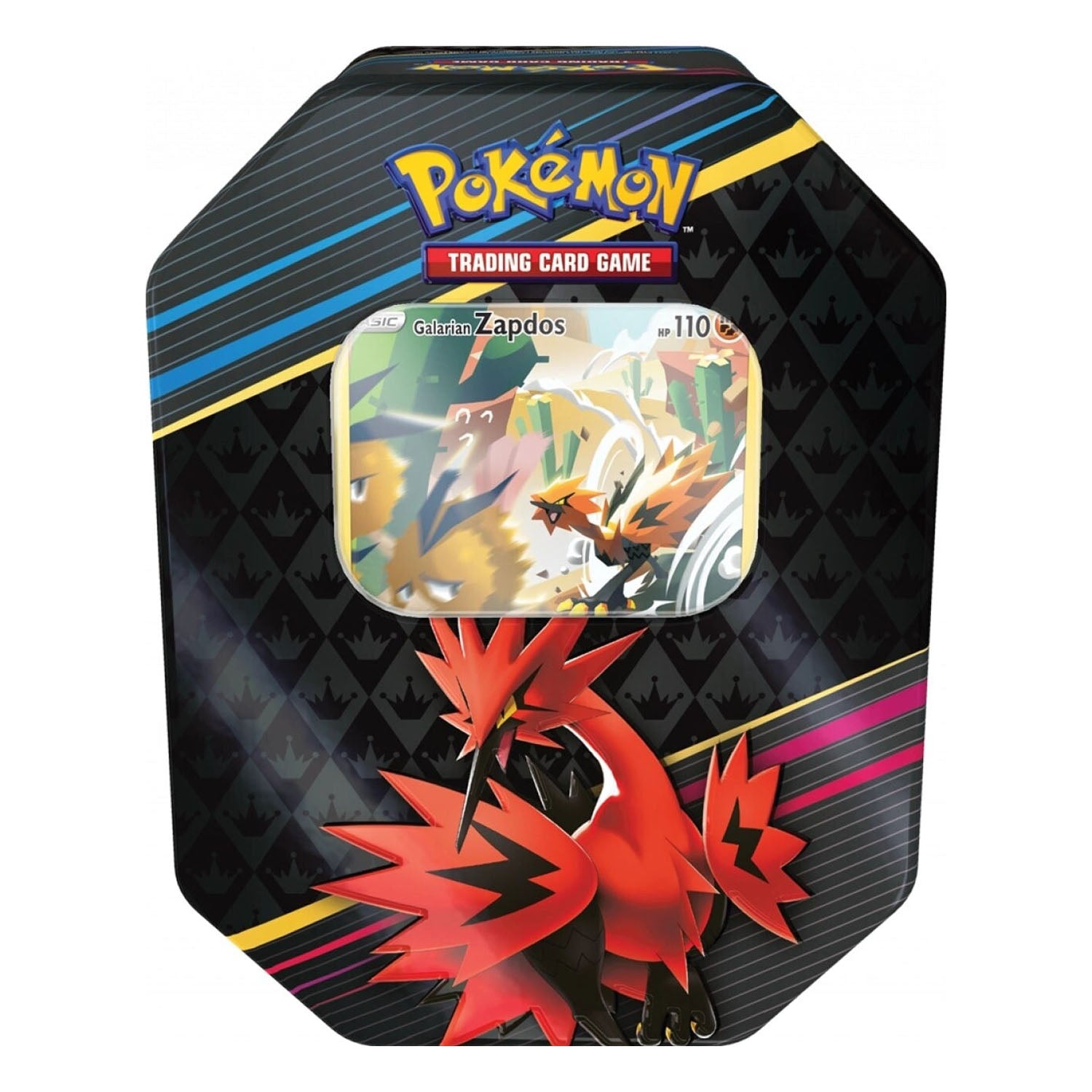 Crown Zenith Tin (Galarian Zapdos)