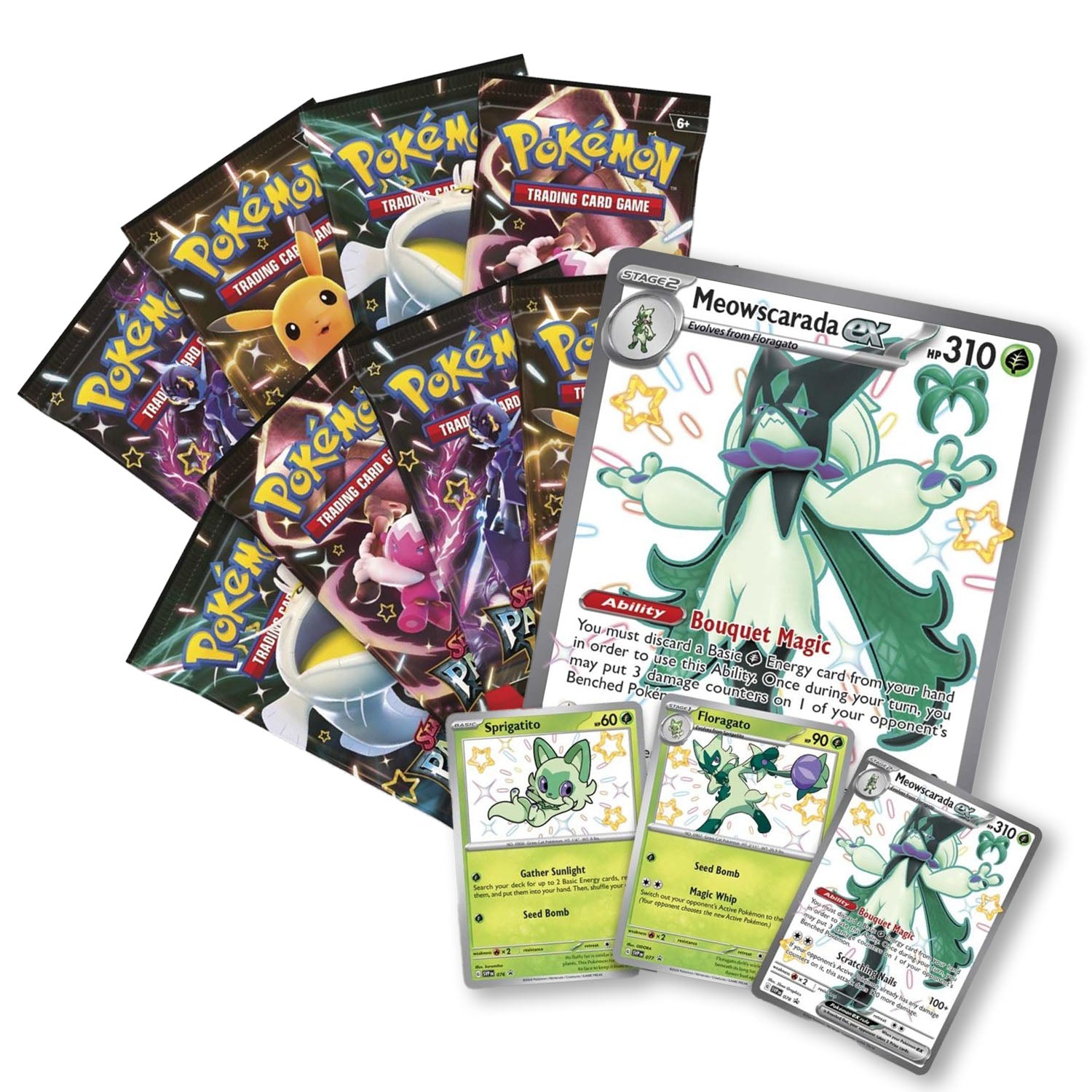 Paldean Fates Meowscarada ex Premium Collection