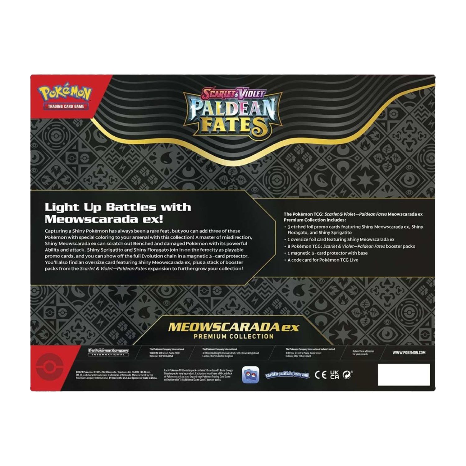 Paldean Fates Meowscarada ex Premium Collection