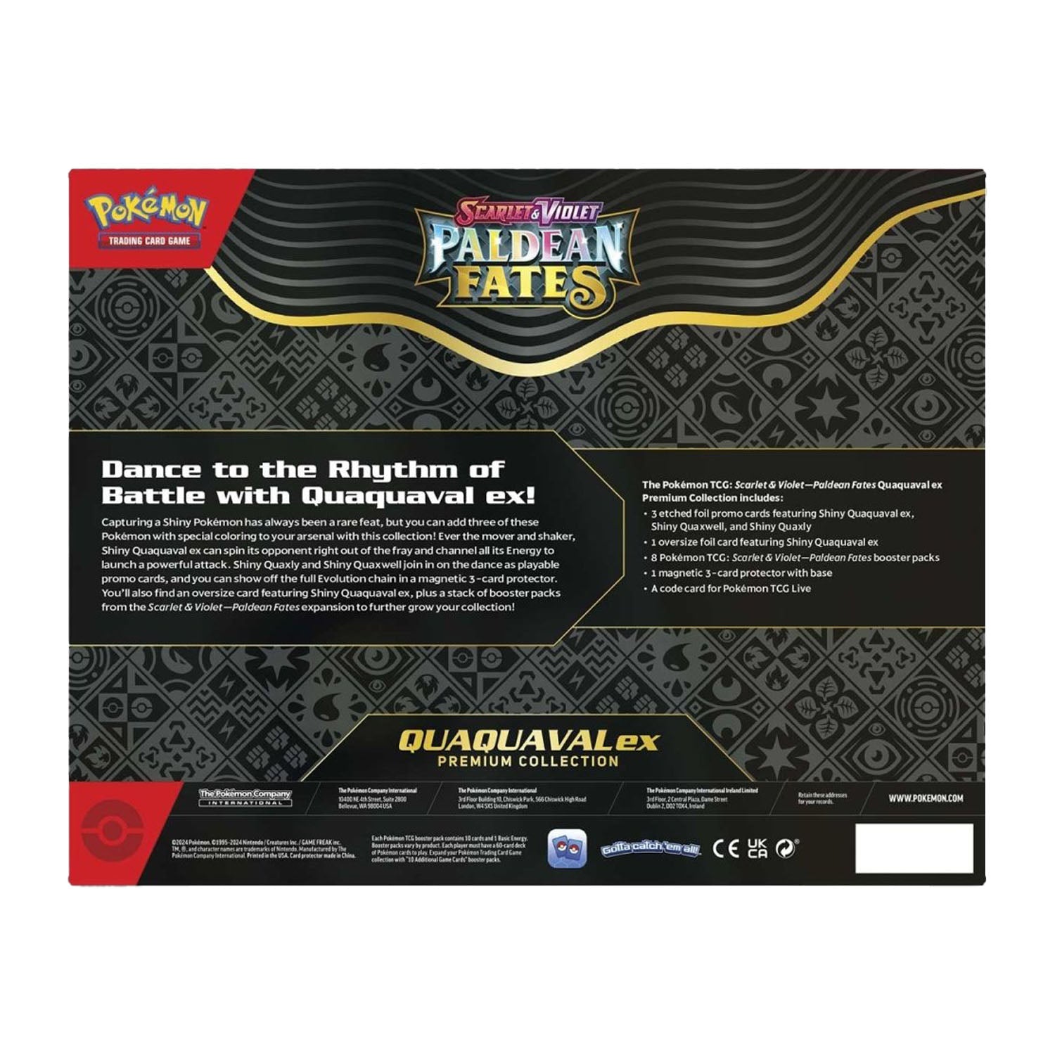 Paldean Fates Quaquaval ex Premium Collection