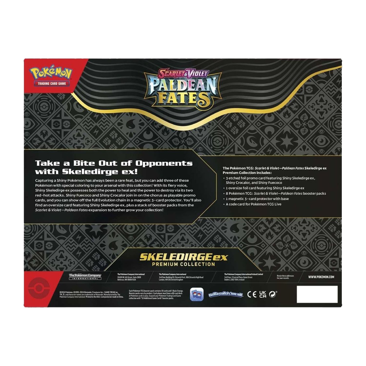Paldean Fates Skeledirge ex Premium Collection