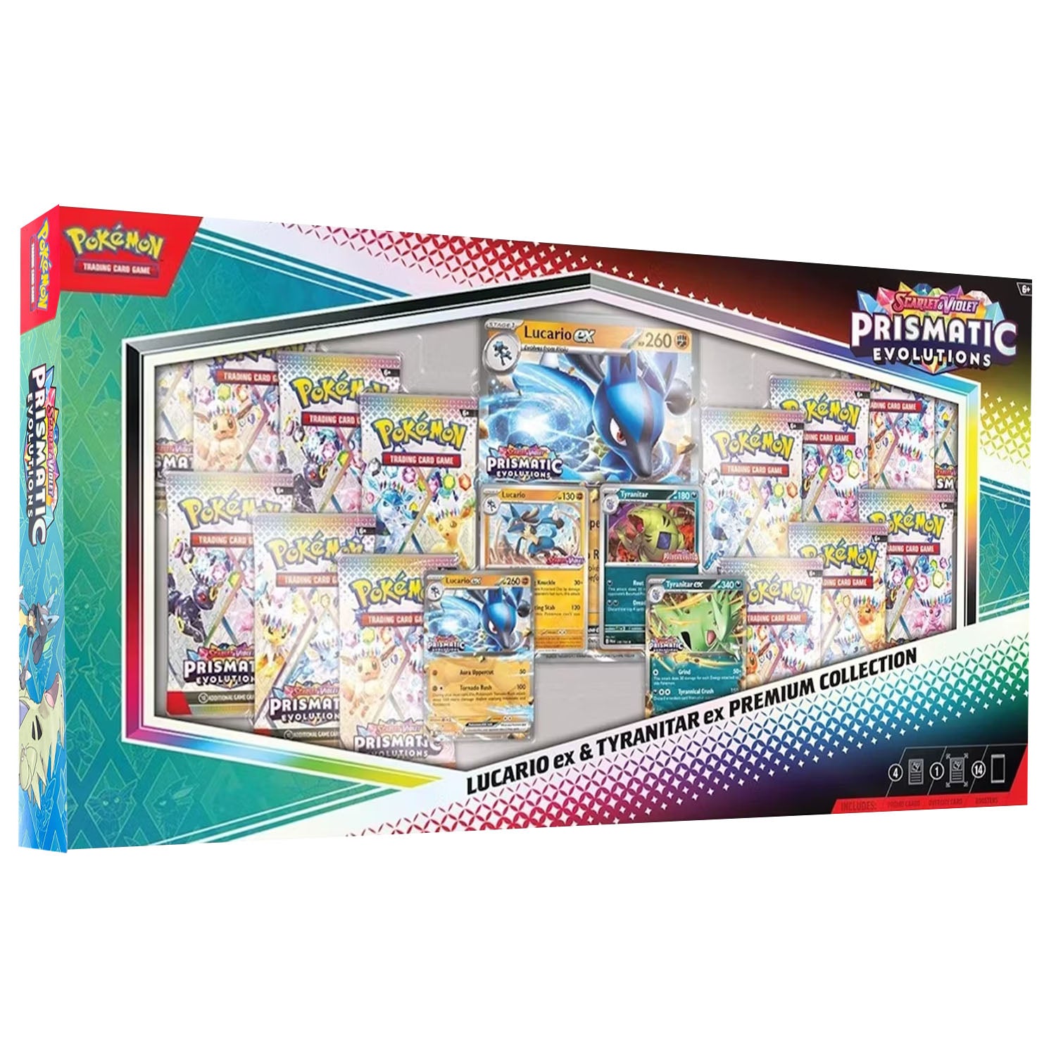 Prismatic Evolutions Lucario EX & Tyranitar EX Premium Collection