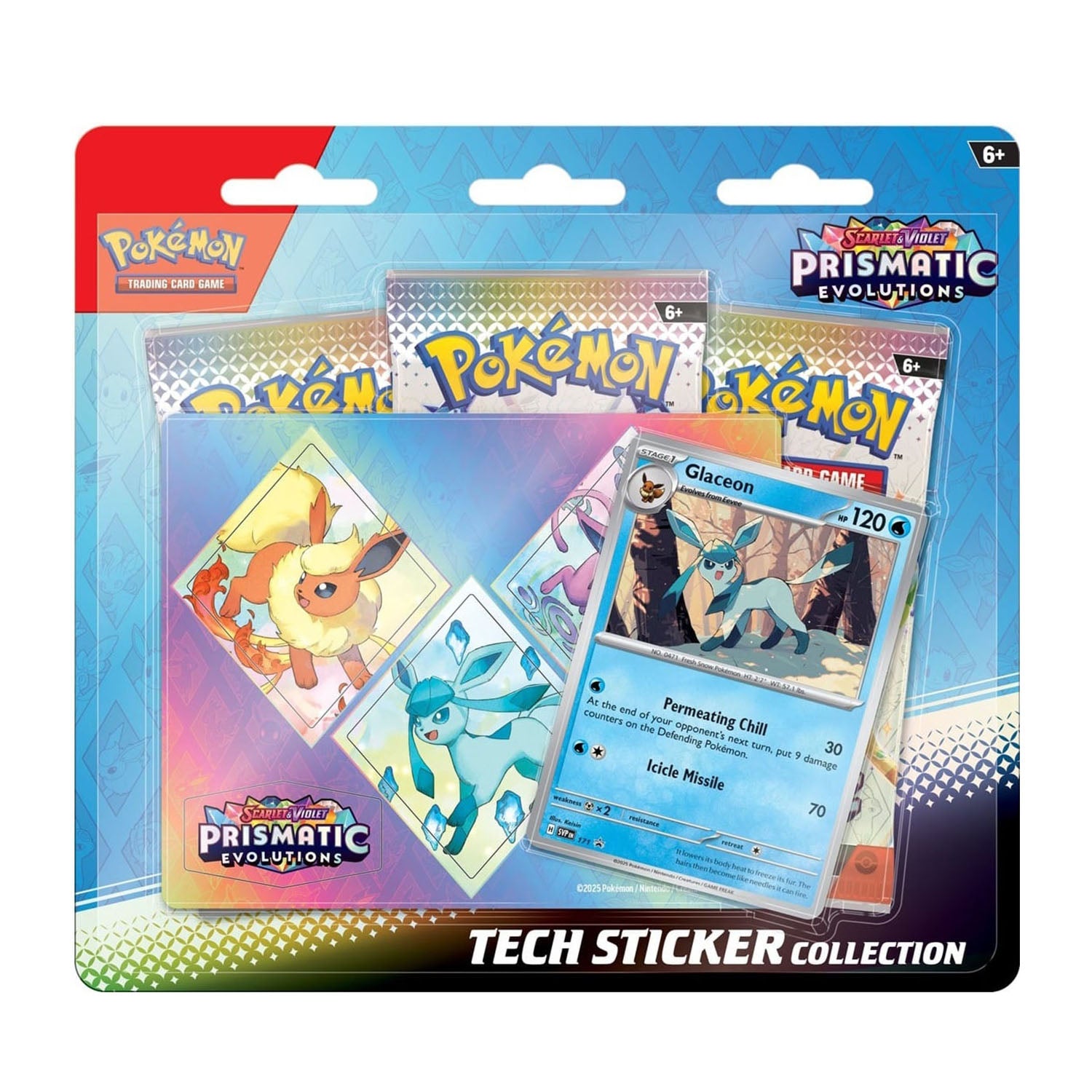 Prismatic Evolutions Tech Sticker (Glaceon)