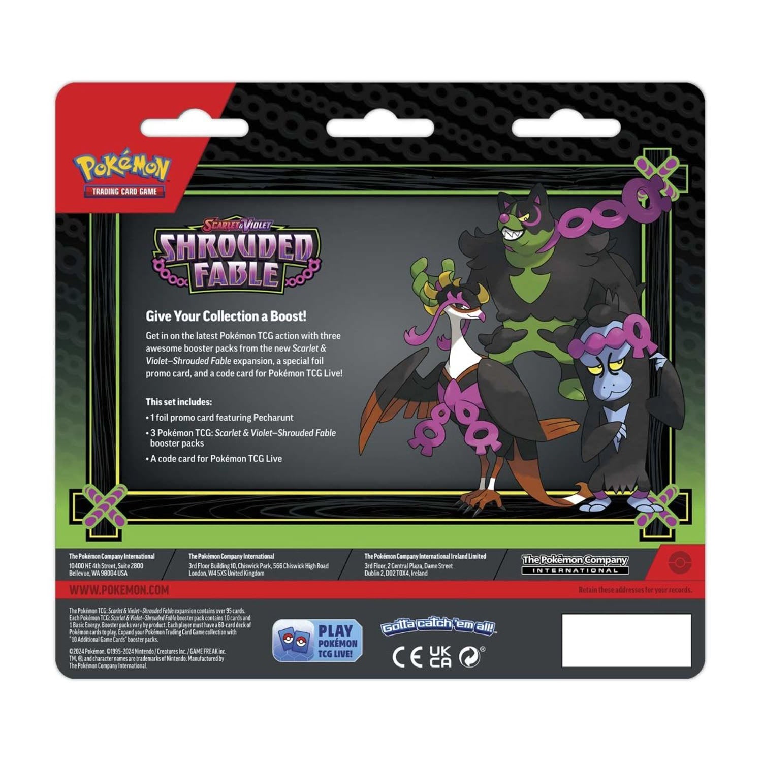 Shrouded Fable Triple Blister (Pecharunt)