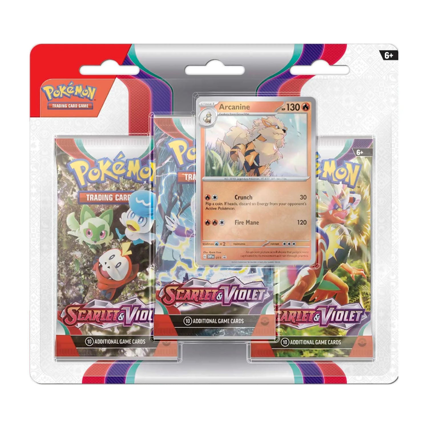 Scarlet & Violet Triple Blister (Arcanine)
