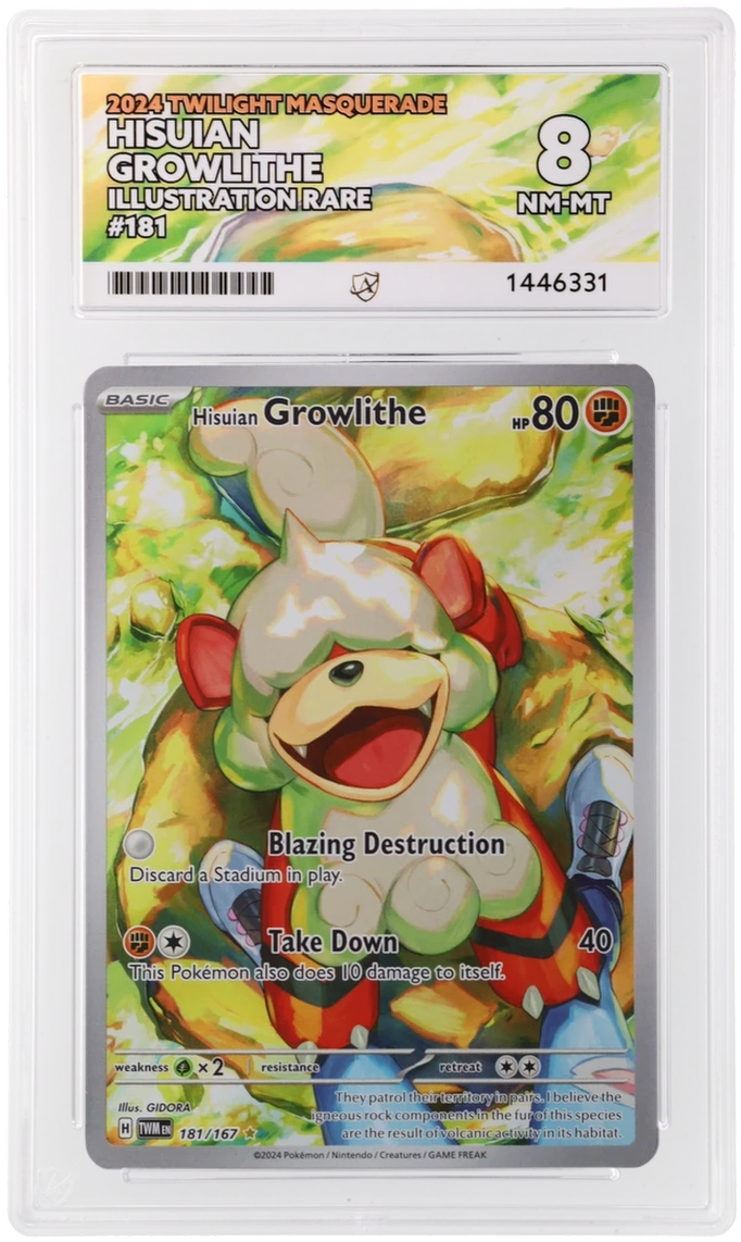 Hisuian Growlithe - ACE 8   (Front)