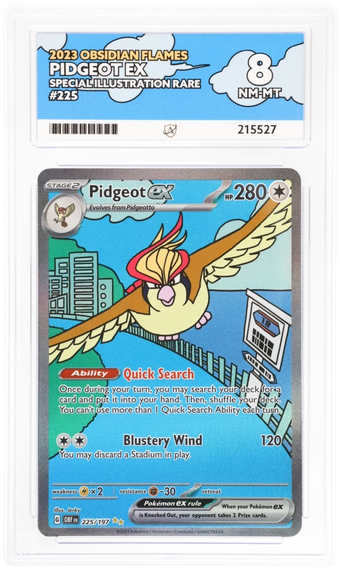 ACE 8  - Pidgeot ex - 225/197 - Obsidian Flames - Pokemon