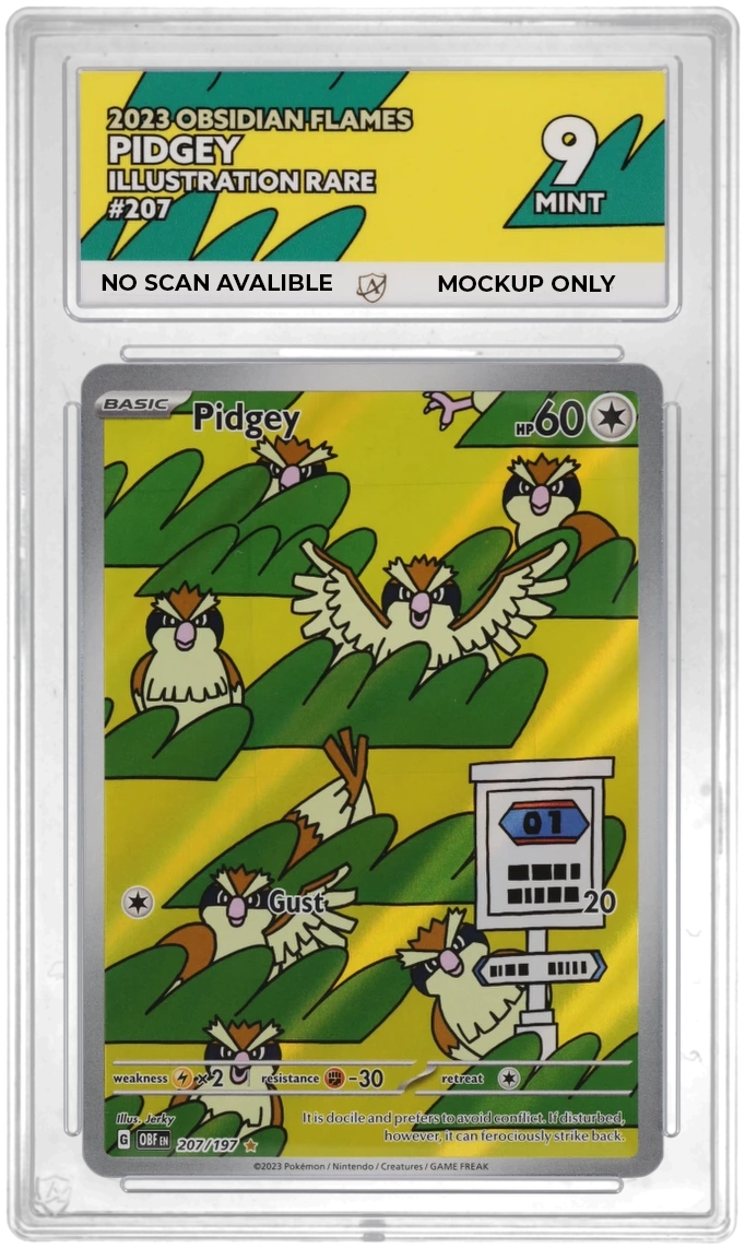 ACE 9   - Pidgey - 207/197 - Obsidian Flames - Pokemon