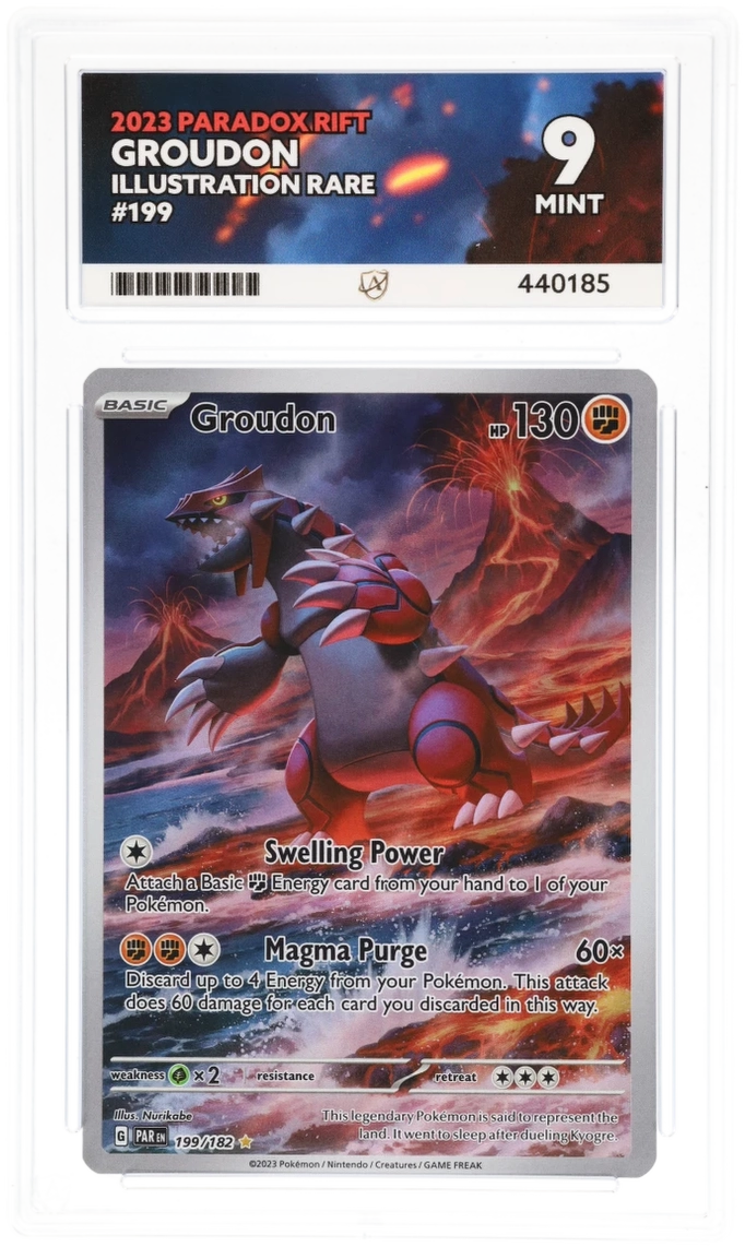 ACE 10 - Groudon - 199/182 - Paradox Rift - Pokemon