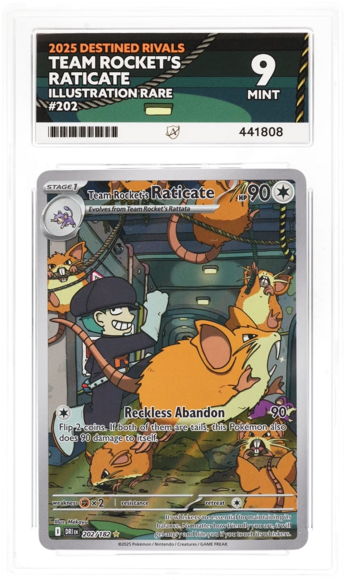 ACE 9 - Team Rocket's Raticate - 202/182 - Destined Rivals - Pokemon