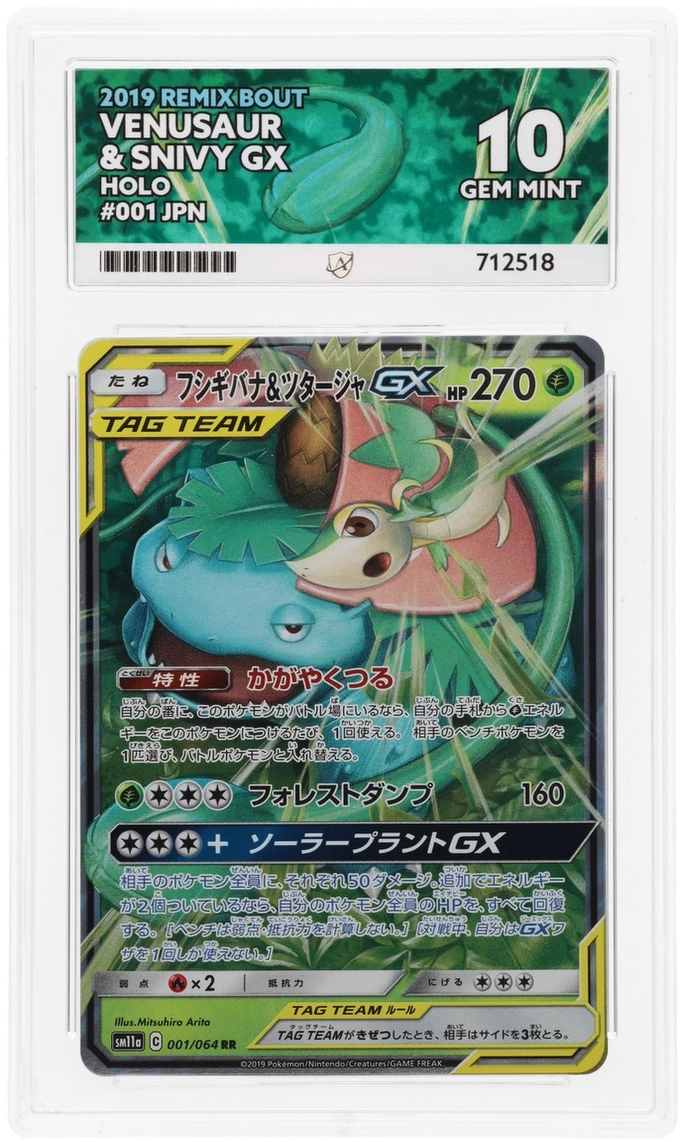 Venusaur & Snivy GX - ACE 10   (Front)