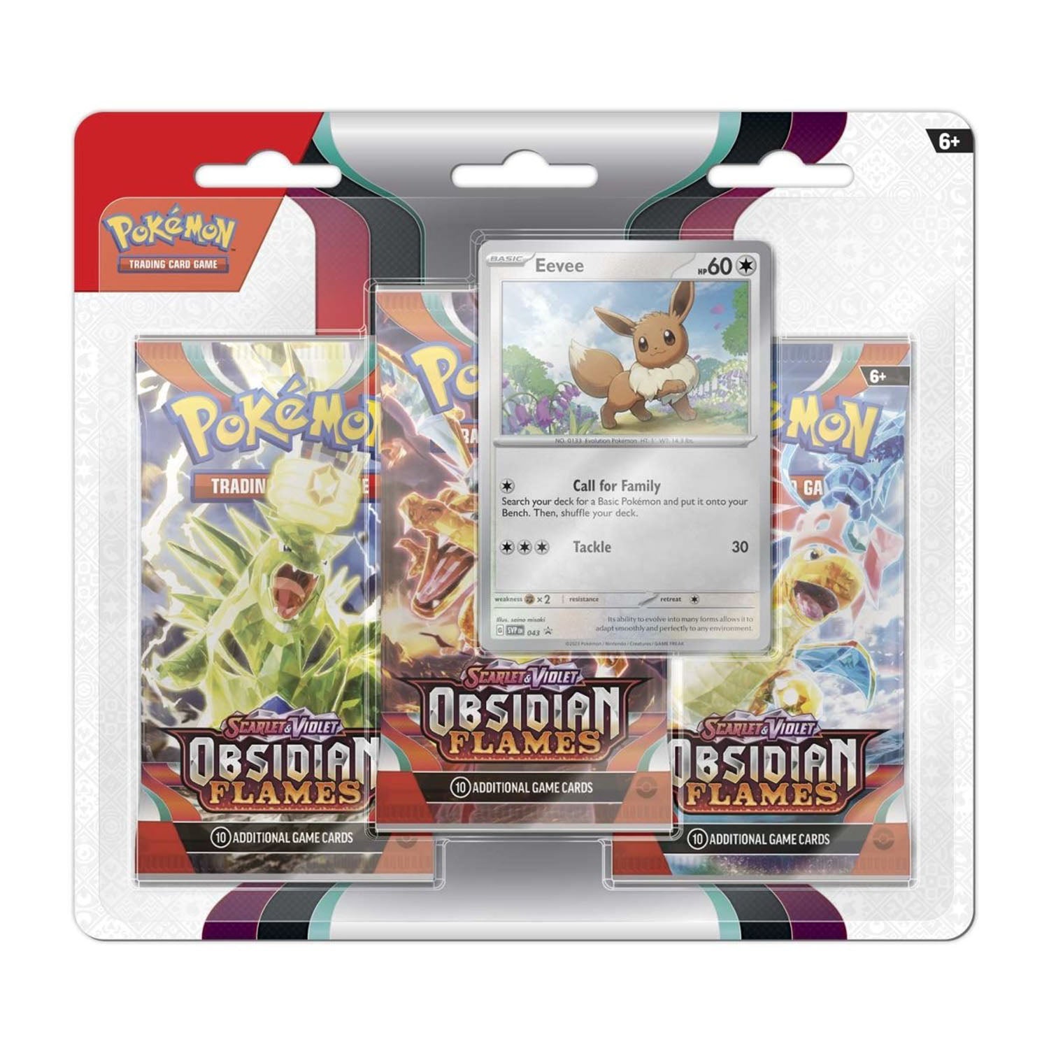 Obsidian Flames Triple Blister (Eevee)