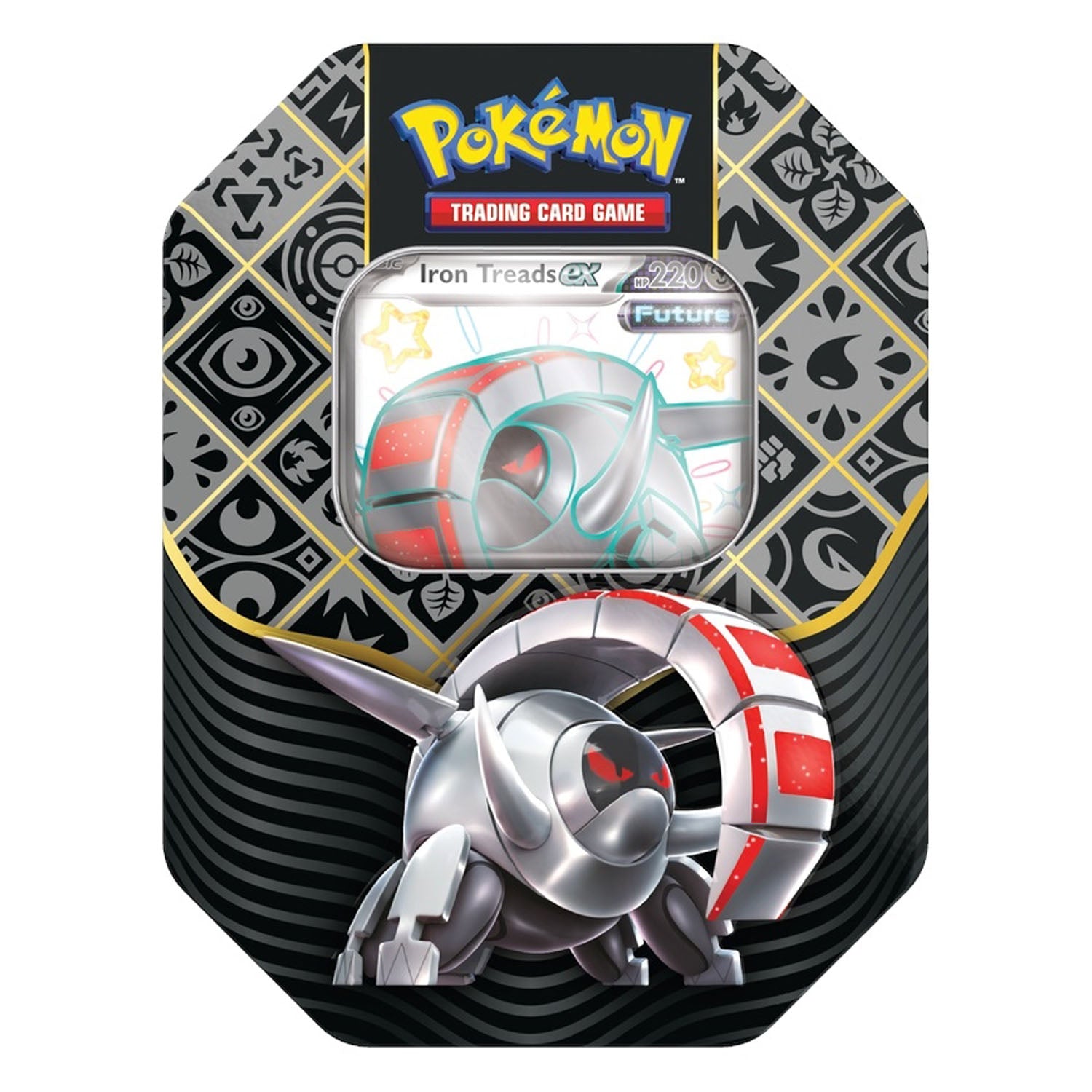 Paldean Fates Tin (Shiny Iron Treads ex)