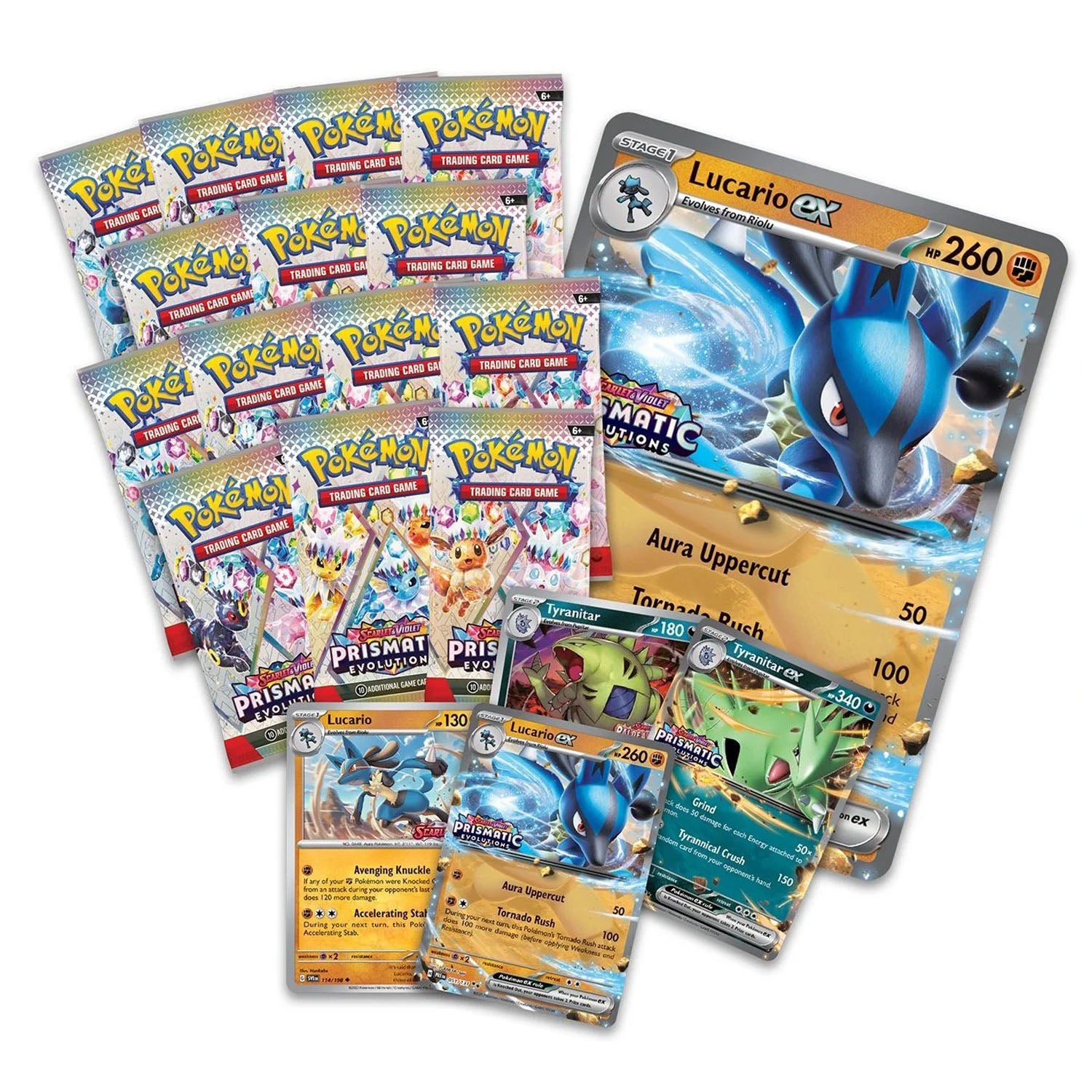 Prismatic Evolutions Lucario EX & Tyranitar EX Premium Collection