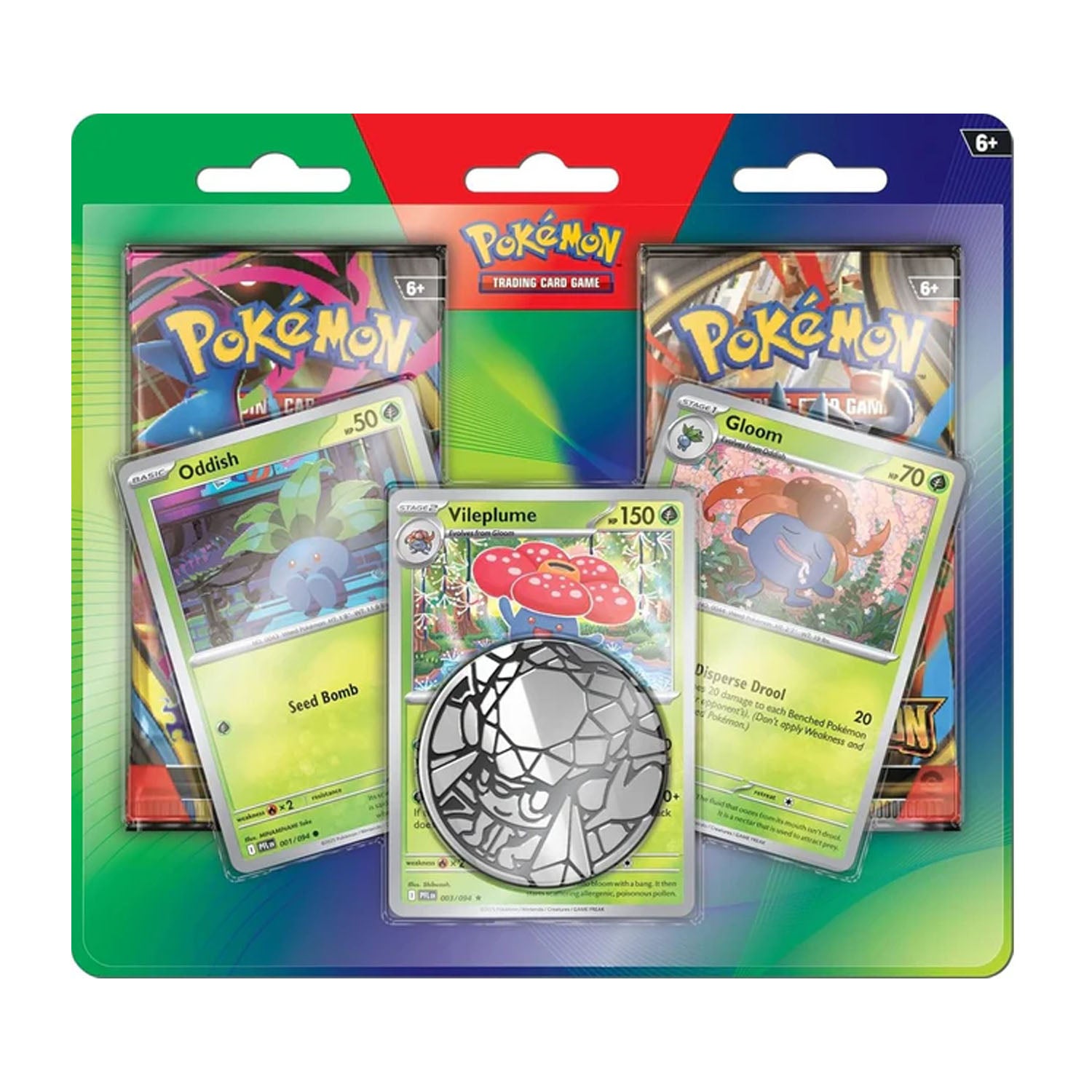 Vileplume Double Blister (Oddish, Gloom & Vileplume)