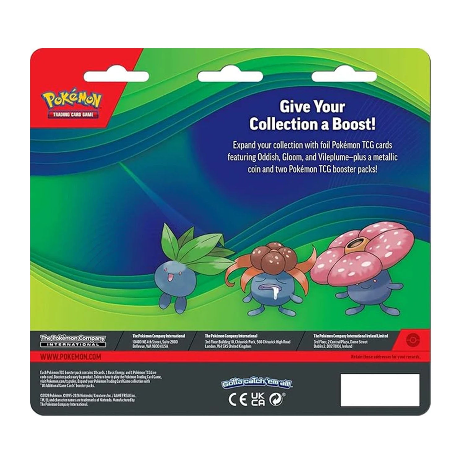 Vileplume Double Blister (Oddish, Gloom & Vileplume)